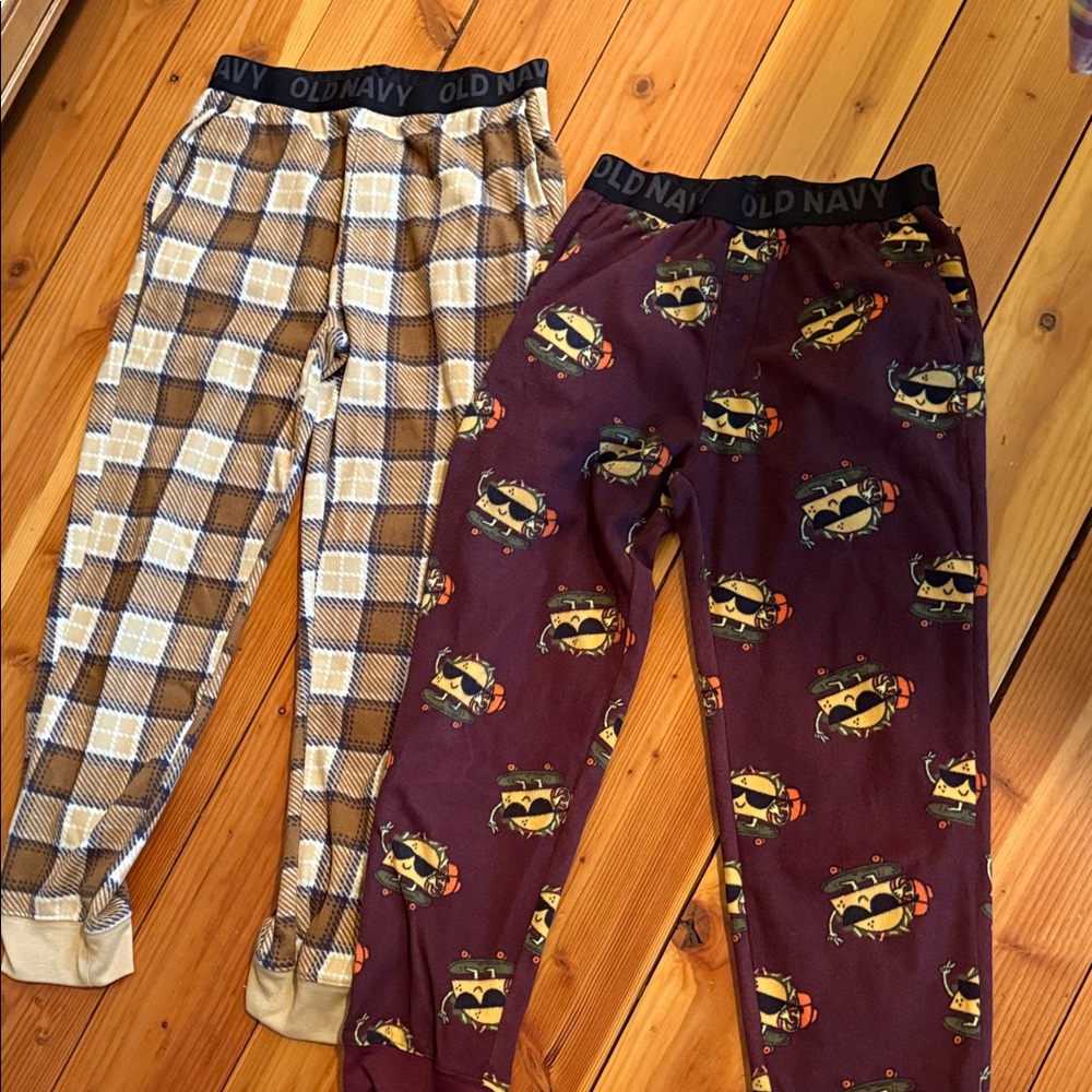 Old Navy Kids Pajama Bottoms - Plaid and Patterned